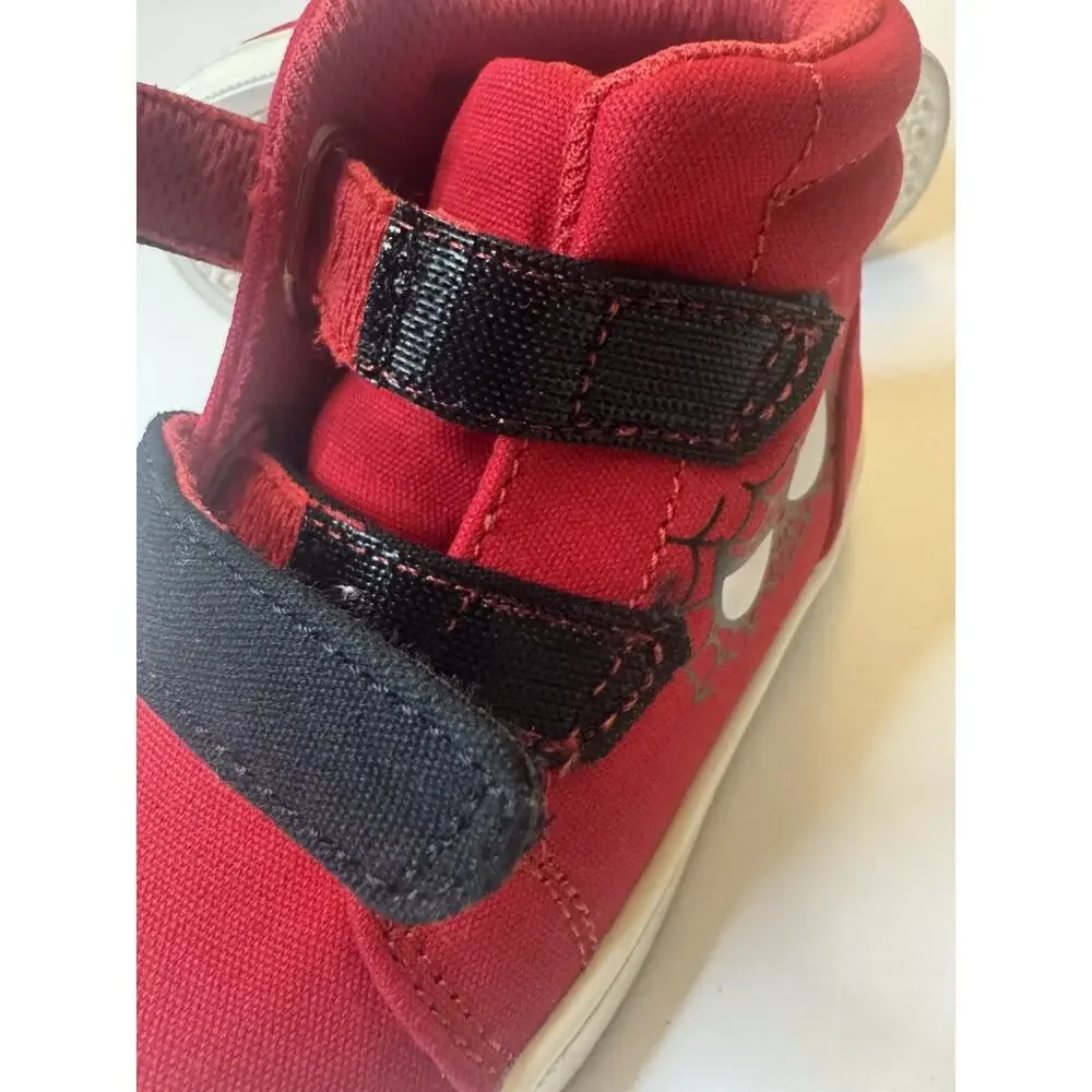 Baby GAP Marvel Spider Man Toddler Shoes Size 7 Red Hook Loop Sneakers